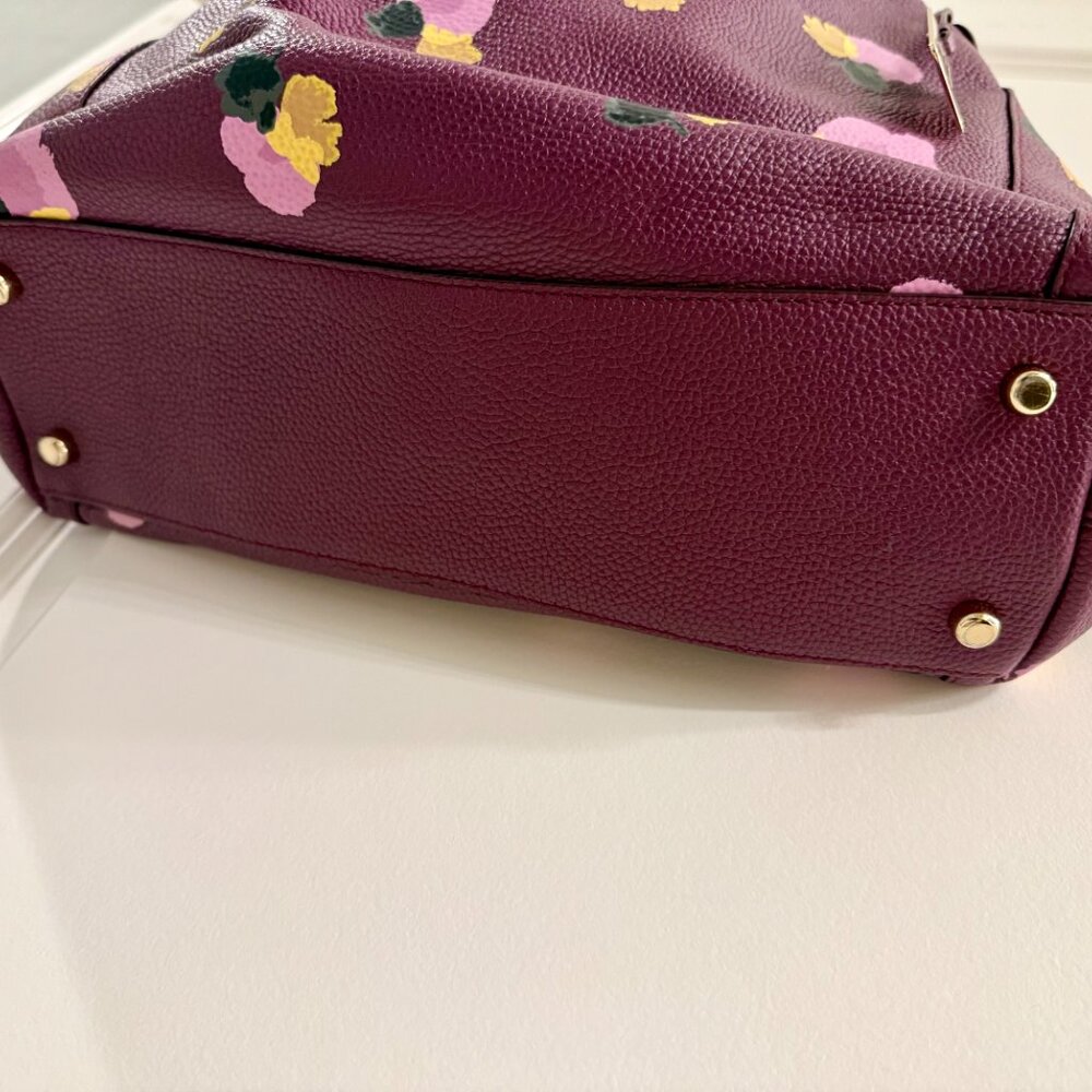 Coach Edi Plumb Floral Shoulder Bag - Picture 4 of 6